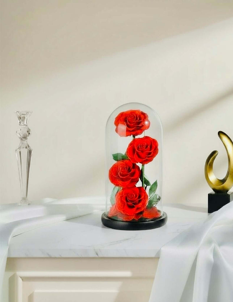 FOREVER ROSES GLASS DOME