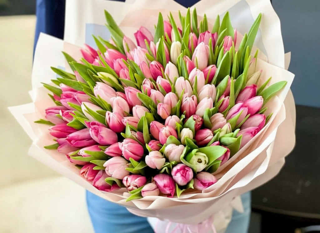 Pink Tulip bouquet 