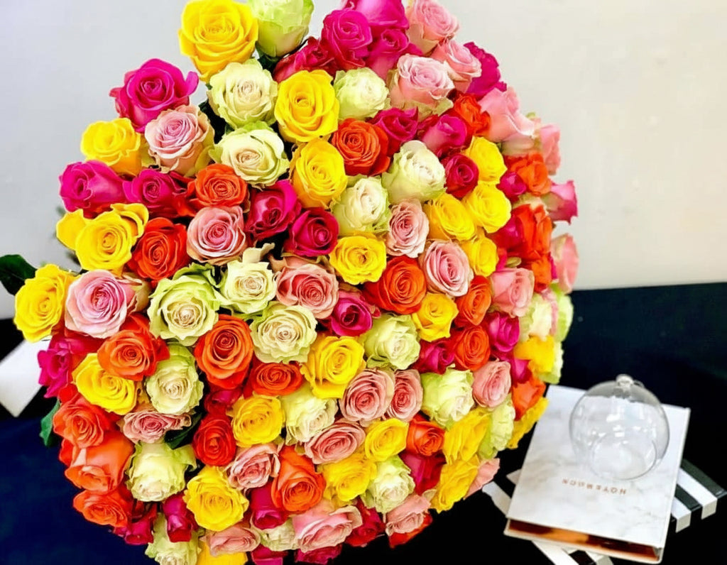 150 MIX COLOR ROSES
