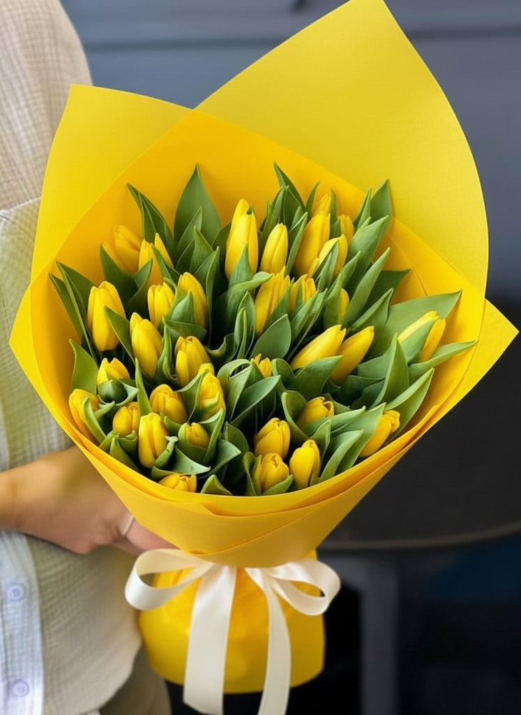 3 DOZEN YELLOW TULIPS