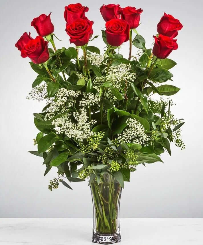 PRESERVED RED ROSES