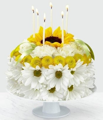 BIRTHDAY SMILES FLORAL CAKE