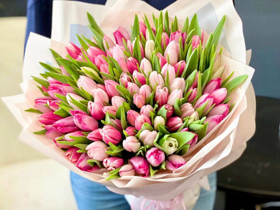 Pink Tulip bouquet 