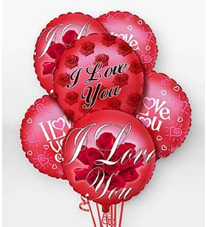 I Love you Balloon Bouquet